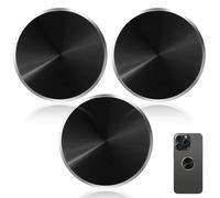 3pcs 3,2cm Plaque Métallique pour Téléphone, Plaque d'Autocollants en Métal Plaque de Téléphone Portable avec Adhésif Universel pour Support Magnétique de Voiture Support de Téléphone Portable