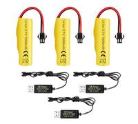 3PCS 3.7V 1000mAh Batterie Li & 3PCS Ligne de Chargement USB pour TB202 TB201 TM201 TM202 TC141 DE35 DE38 DE40 DE50 DE84 S767 SL-356A 1220A RC Cascadeur Voiture Jouet Voiture Batterie