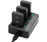 3pcs 3.7v 660mah Lipo Batterie Set Pour Parrot Mini Drone Araignée Roulante Et Jumping Sumo + 1pc Rapide 3 Port Chargeur Plaque Conseil Combo