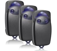 3PCS 433MHz Telecommande Portail Compatible avec Flo2r-s, 2 Canaux Télécommande Porte de Garage pour FLOXIR; FLOXR; FLOX2R; OXI; OX2, pour Porte de Garage