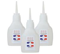 3pcs 502 Glue 20g Adhésif instantané Adhésif Séchage rapide 502 Super Glue pour en verre en métal Réparation de cuir en plastique