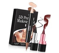 3PCS 5D Perfect Makeup Set 2 In 1 Ly À Lèvres Et Rouge À Lèvres Double End Crème Bronzer & Highlight Sticks Make Up Duals End Tred Cream Contouring Stick