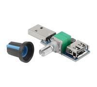 3Pcs 5W USB Fan Air Volume Speed Stepless Governor Module USB Speed Controller DC 5V USB Male Input DC4-12V To 2.5-8V