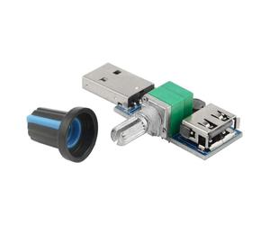 3Pcs 5W USB Fan Air Volume Speed Stepless Governor Module USB Speed Controller DC 5V USB Male Input DC4-12V To 2.5-8V