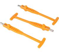3pcs 7mm/0,3 -pouce -tige de valve de pneu -tube de gonflage outil de réparation de pneu démonté orange universel
