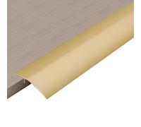 3pcs 90x4.5cm Bande de Transition Aluminium pour Sols Inégaux, Profilé de Transition de Seuil Facile À Installer Pont Hauteur Entre 5-18mm(Gold)