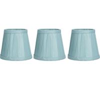 3PCS Abat-jour en tissu E14 pour lustre, lampe murale, bureau, maison (vert foncé)