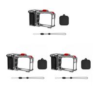 3pcs Adaptateur de Montage à libération Rapide pour caméra Inst360 Ace Pro/2 Accessoires Cage de Lapin Résistant à l'usure Prise en Main Confortable Cadre caméra Boîtier Amovible Protection