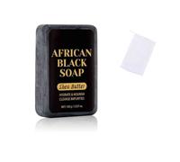 3PCS African Black Soap - Deeply Nourishes, Soothes/Protects Skin, Natural Formula, All Skin Types