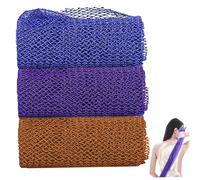 3pcs African Net Sponge 31.5x11.8 Écarteur de travail Long Africain Net Tobus portable Portable Sponge exfoliant pour les hommes et les femmes, Bath Body Bross