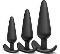 3pcs AnÀl Dilàtàtéur Siliconé Souplé Anale Perles Plug Trainer Plúg Anàlé Hømme Prøstàté Vîbrant Homme Femme Silicone