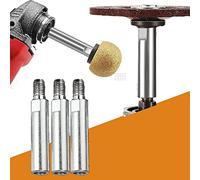 3Pcs Angle Grinder Extension Connecting Rod,M10 Thread Adapter Extension Rod,Stainless Steel Rotary Extension Shaft Set, Shank Angle Grinder Lengthen Connecting Rod,Polishing and Grinding Tool