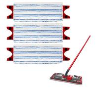 3pcs Applicable à Vileda - UltraMax 2en1 - Set Complet Balai à Plat Microfibre-& Housse Micro & Coton pour Balai à Plat Ultramax