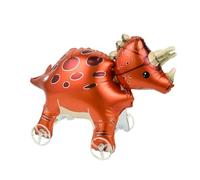 3PCS Auto Debout Grand Dinosaure Animal Ballon-Marche Avec Roues, Capybara Pirthday Décorations Ballon De Marche, Feuille Fun Pet pour Enfants-Jungle Thème Fête Fournitures Décor