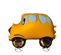 3PCS Auto Debout Grand Dinosaure Animal Ballon-Marche Avec Roues, Capybara Pirthday Décorations Ballon De Marche, Feuille Fun Pet pour Enfants-Jungle Thème Fête Fournitures Décor