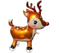 3PCS Auto Debout Grand Dinosaure Animal Ballon-Marche Avec Roues, Capybara Pirthday Décorations Ballon De Marche, Feuille Fun Pet pour Enfants-Jungle Thème Fête Fournitures Décor