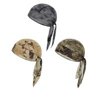 3Pcs Bandana Cyclisme Homme Bandana de Sport Homme Bonnet sous Casque de Vélo Moto Séchage Rapide Chapeau Pirate Bonnet d'été Anti-UV pour Course Danse Camping Tennis