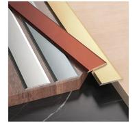 3pcs Barre de seuil en aluminium, bande de transition et profil de transition, pour Joindre Les Joints De Sol/Carrelage/Laminé, bande de garniture de bord(Black,6cm*90cm (3Pcs))