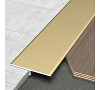 3pcs Barre De Seuil,Profilé De Transition Seuil De Porte 3x90cm 4x90cm 5x90cm 6x90cm Extra Large Profilé En T,Bande De Transition Sol Pour Les Espaces Entre Les Carreaux Les Sols(Gold,W4xL90cm)