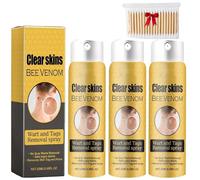 3Pcs Bee Venom Spray,Wart Removal Spray Skin Tag Removal Bee Venom Lymphatic Spray 0.67 fl.oz/20ml
