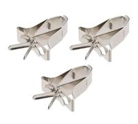 3PCS Bird Cage Food Solder Sontur Secteur en Acier Inoxydable pour Fruits et légumes Clips de Nourriture pour perroquets, Hamsters, Rats