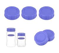 3pcs Bouchons de Biberon Compatibles avec Pigeon & Lansinoh Bouteilles, Couvercles Voyage et Stockage Remplacement (Violet)