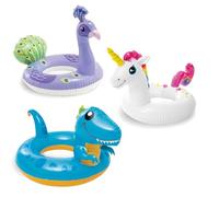 3Pcs Bouée Enfant, 58cm Anneau de Natation Enfant Bouée Piscine Gonflable Épaisse,PVC Animaux Bouée Gonflable de Tube Radeau Gonflable Lot de 3 bouées de Natation Aquatiques 58 cm Jouet