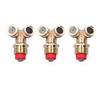 3Pcs Brass Agricultural Spray Nozzle with Screen | G1 / 2 Male Thread Mist Sprinkler Head for Garden/Greenhouse/Lawn | Sturdy & Oxidation - Proof Irrigation Nozzle
