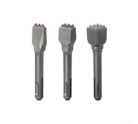 3pcs Burins Carbure pour sds Plus pour Démolition 3pcs Burins | Carbure cémenté haute dureté, résistance à l'usure, pour idéal pour béton et ciment, longue durée de vie