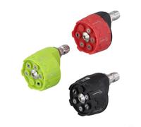 3pcs Buses 6 en 1 pour Nettoyeur Haute Pression 4000 PSI Quick Connect | Fabriquées en acier inoxydable et plastique Utilisables meubles extérieurs Zones difficiles d'accès Compactes et