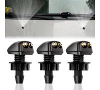 3Pcs Buses de Lave-Glace Avant Voiture, Buses Gicleurs Pulvérisateurs Universelle Voiture Avant Windsheild Essuie-Glace Buses de Lave Glace Pare-Brise Pulvérisation D'essuie-Glace Avant Buse