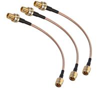 3PCS Câble SMA, 20cm, Cable SMA Rallonge Antenne Pour Connexion Antenne Wifi SMA Et Antenne Requin Extension Coaxiale Avec Connecteur SMA Male Femelle Pour Routeur Modem Et Systeme Sans Fil