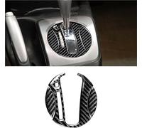 3pcs Carbon Fiber Automatic Shift Panel Cover Trim for Civic 8.2006-2011 black