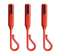 3pcs Carp Fishing for pour shift Hook Hanging Fishhook Rack Rod for Protection Carp Accessory(red)