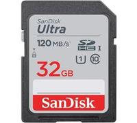 3PCS Carte mémoire SDHC SanDisk Ultra 32 Go 120Mb/s Gris G