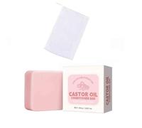 3PCS Castor Oil Conditioner Bar Anti-frizz Nourishing & Soothing Oil Control Conditioner for All Hair Types Hair Moisturizing