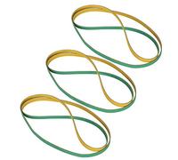 3pcs Ceinture Plate en Cuir Artificiel 37.8In Cuir Meulage Cuir éplucheur à L'intérieur de la Courroie Plate Transmission Pelleteuse Ceinture de Taille pour 801 Machine à Skir