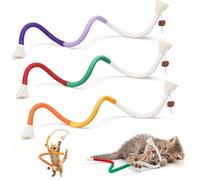 3pcs Celery Pets Cat Chew Rope, Cotton Chew Rope Toys for Cats, Catnip-Infused Organic Cotton Chew Rope Toys for Cats, for Teeth Cleaning, Durable Chew Toys for All Cat Breeds, 27.6"