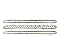 3pcs Chaînes de tronçonneuses 3/8"" 1,3 mm 56 maillons longueur de guide-chaîne 40 cm compatible avec Oregon Dollmar Einhell Makita