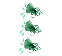 3pcs Chapeau de Cocktail Vert Casquettes Fascinator for Femmes Pince à Cheveux Chapeau Fascinator Halloween Bandeau Floral Chapeaux A Décorations de Fête de Thé for Femmes Couvre-Chef for Femmes Charm