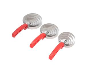 3pcs Cheval Curry Peigne 4 Anneaux, 5 Anneaux, 6 Anneaux Peignes en Acier Inoxydable Ensemble à Double Face pour Chiens de Chèvre de Crieurs, Poignée de Poignée Facile, élimine
