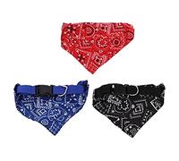 3pcs Chien Bandana écharpe Respirante pour Les Petits et Grands Chiens Moyens élégants pour Les Mariages et Les Voyages