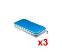3PCS Classeur Rangement Boîte pochette CD transport Rangement zippée antichoc 80 CD DVD bleu