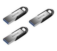 3PCS Clé USB - SANDISK Ultra Flair 256 Go - USB 3.0 vitesses allant jusqu'à 150 Mo/s Protection par mot de passe 100% d'original