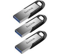 SanDisk Clé USB Ultra Flair 64 Go USB 3.0 Gris – Lot de 3