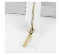 3pcs Close-End 15-30cm Open-End 40-70cm 3# Metal Zipper Tooth Zip For Bags Wallet Sewing Tailoring(WhiteGold,OpenEnd-No3-70cm)