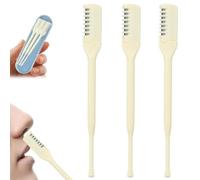 3PCS Coiffeur de cheveux nasal, 2 à 360 degrés de poils nez rotatifs avec cueilleur d'oreille, outil beauté nasal manuel à double face pour femmes, coupe-nez manuelle