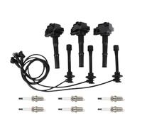 3pcs Coils d'allumage 6PCS PLUGES Iridium Plus 3PCS Fils PULIGNES COMPATIBLES avec 95-04 3. 4L V6 UF156 Véhicules Moteurs Pièces de Remplacement