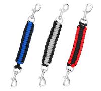 3pcs Colliers de Sécurité à Griffes, 17,4 x 2 cm Rotatifs à 360° Sangles Sécurité pour Collier Rallonges Laisse Chien Double Clip pour Connecter Un Harnais Chien
