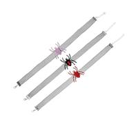3pcs Colliers Mignons avec des Cloches Halloween Spider Design pour Les Costumes de Chat Fantaisie pour Les fêtes et Utilisation Quotidienne